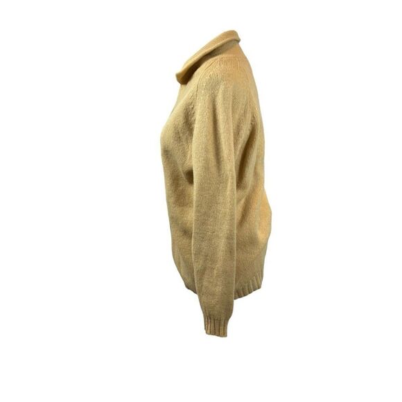 Vintage Peter Scott Shetland Wool Ladies‎ Cardigan Light Yellow Size Medium - Picture 5 of 10